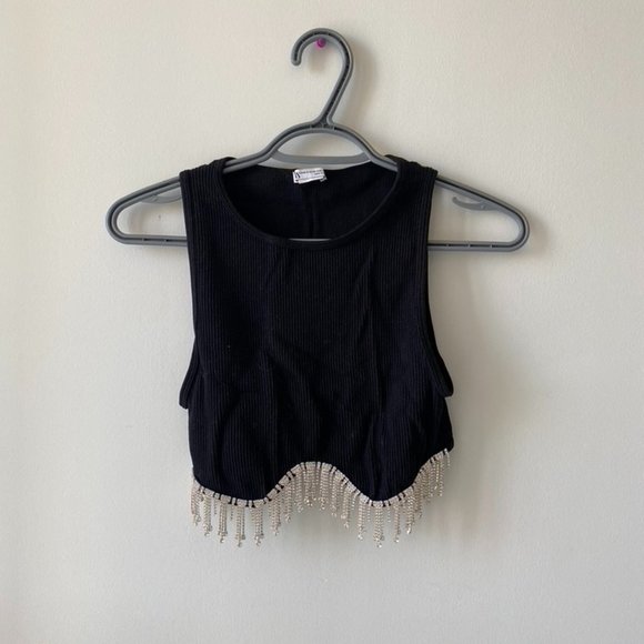 Zara Seamless Rhinestone Top - Picture 2 of 3